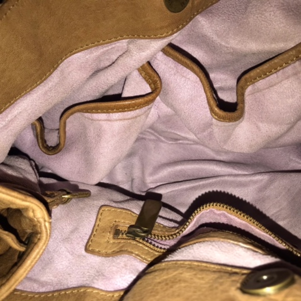 Kooba Brown Leather Bag with Gold Details - Picture 8 of 10